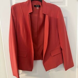 Nine West Women's Vibrant Coral Suit Jacket